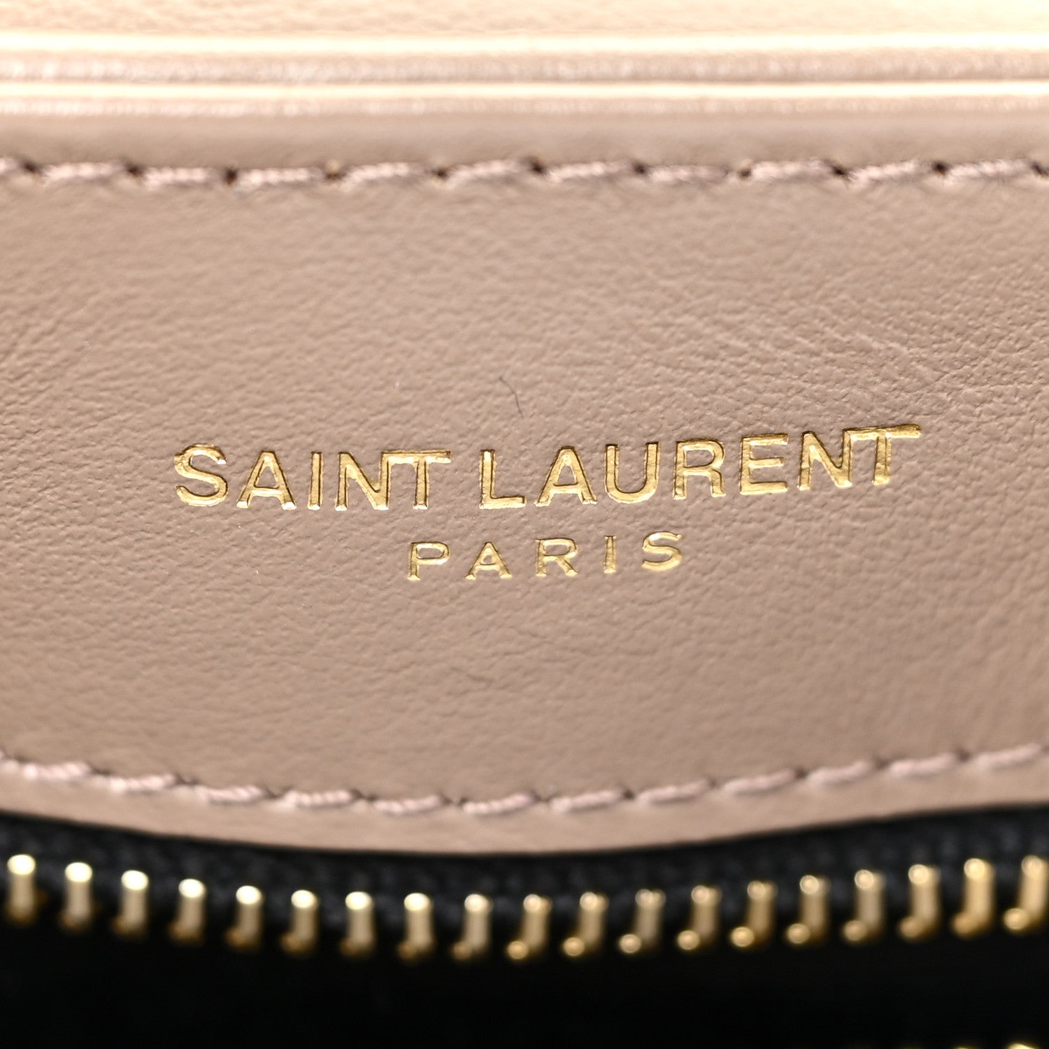 Saint Laurent Calfskin Y Quilted Monogram Toy Loulou Crossbody Bag Taupe 7 of 12