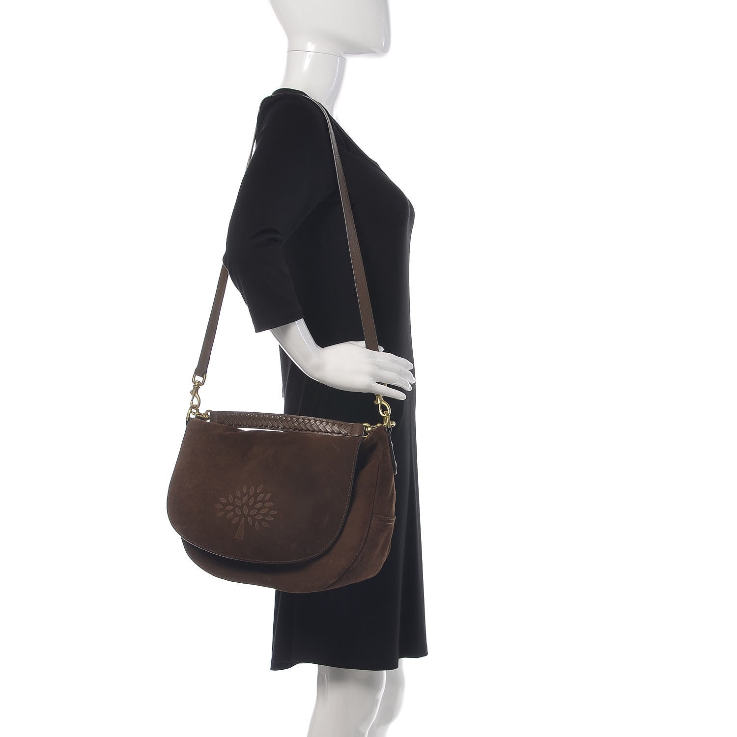 Mulberry Suede Effie Satchel Brown 2 of 15