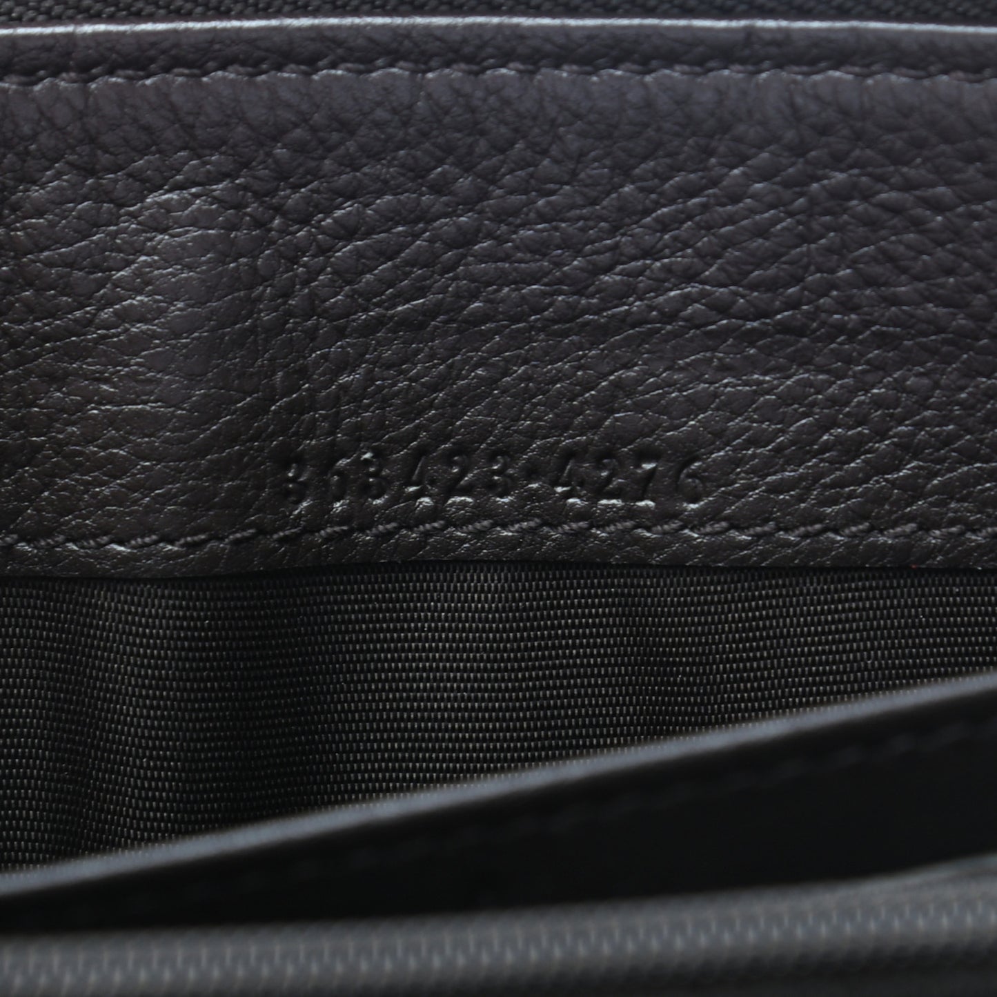 Guccissima Zip Around Wallet Dark Brown