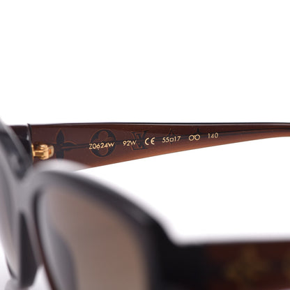 Louis Vuitton Acetate Obsession Sunglasses Z0624W Brown Glitter 6 of 6