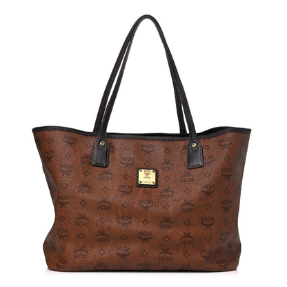 MCM Visetos Shopper Tote Brown 1 of 11