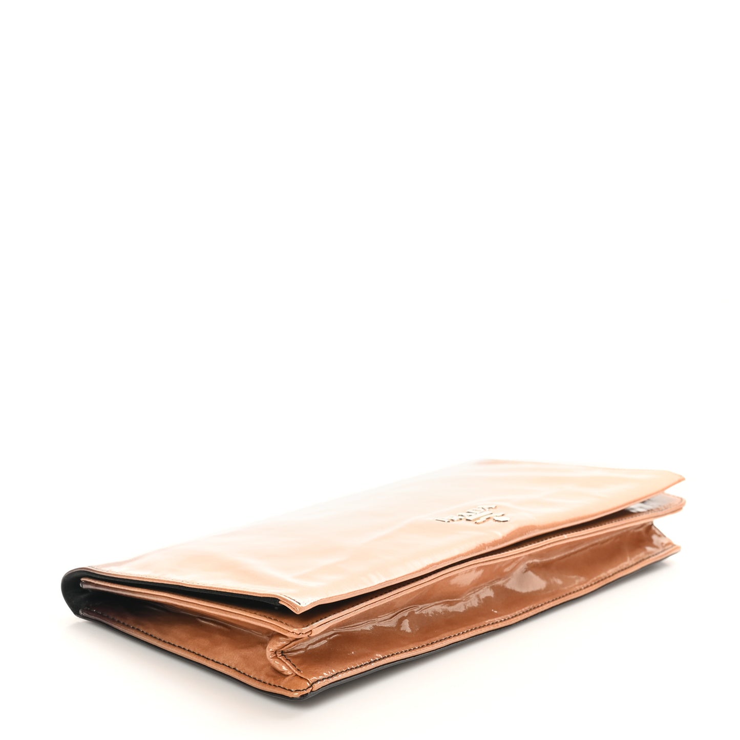 Vernice Sfumato Metal Clutch Nudo Black