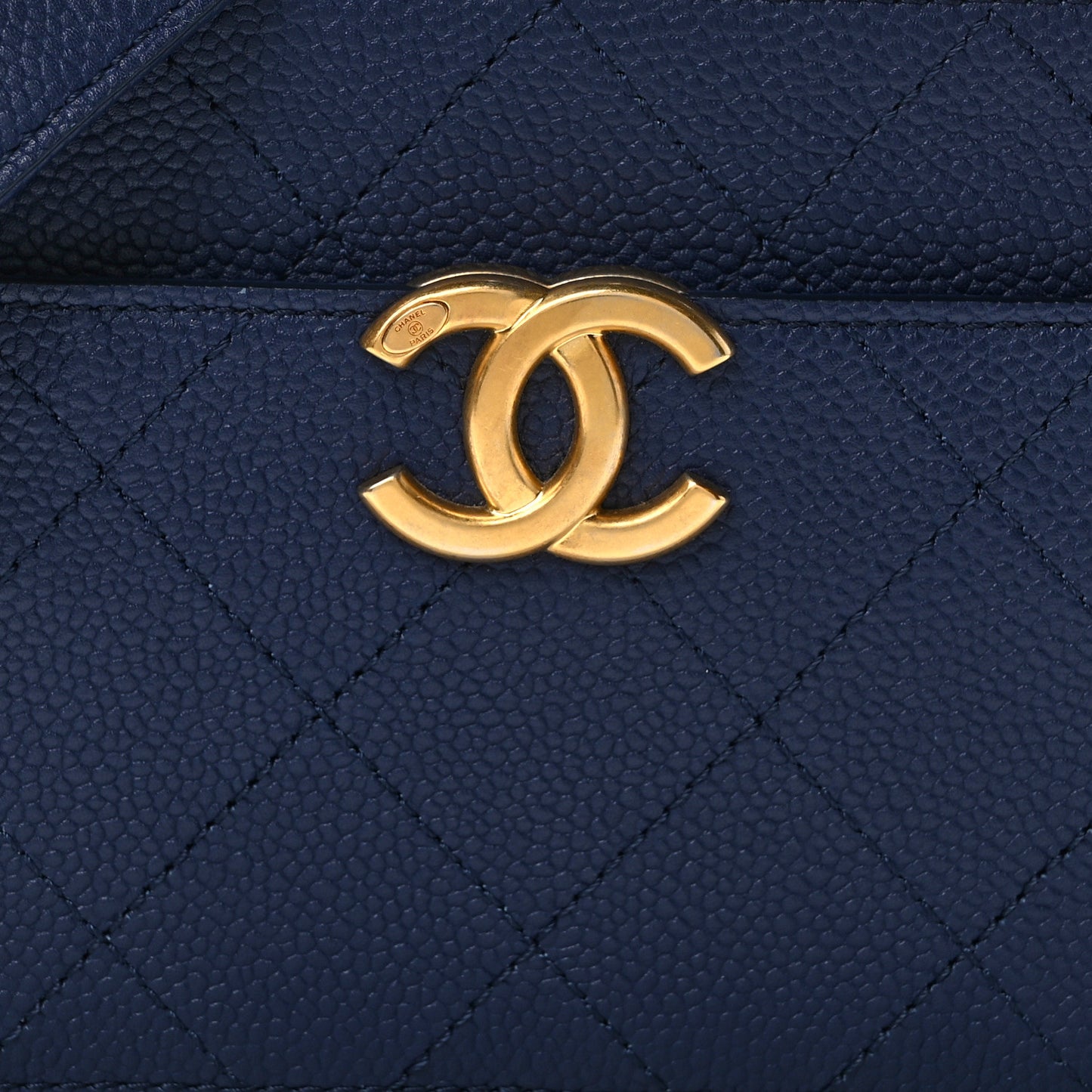 Caviar Stitched Waist Bag Blue