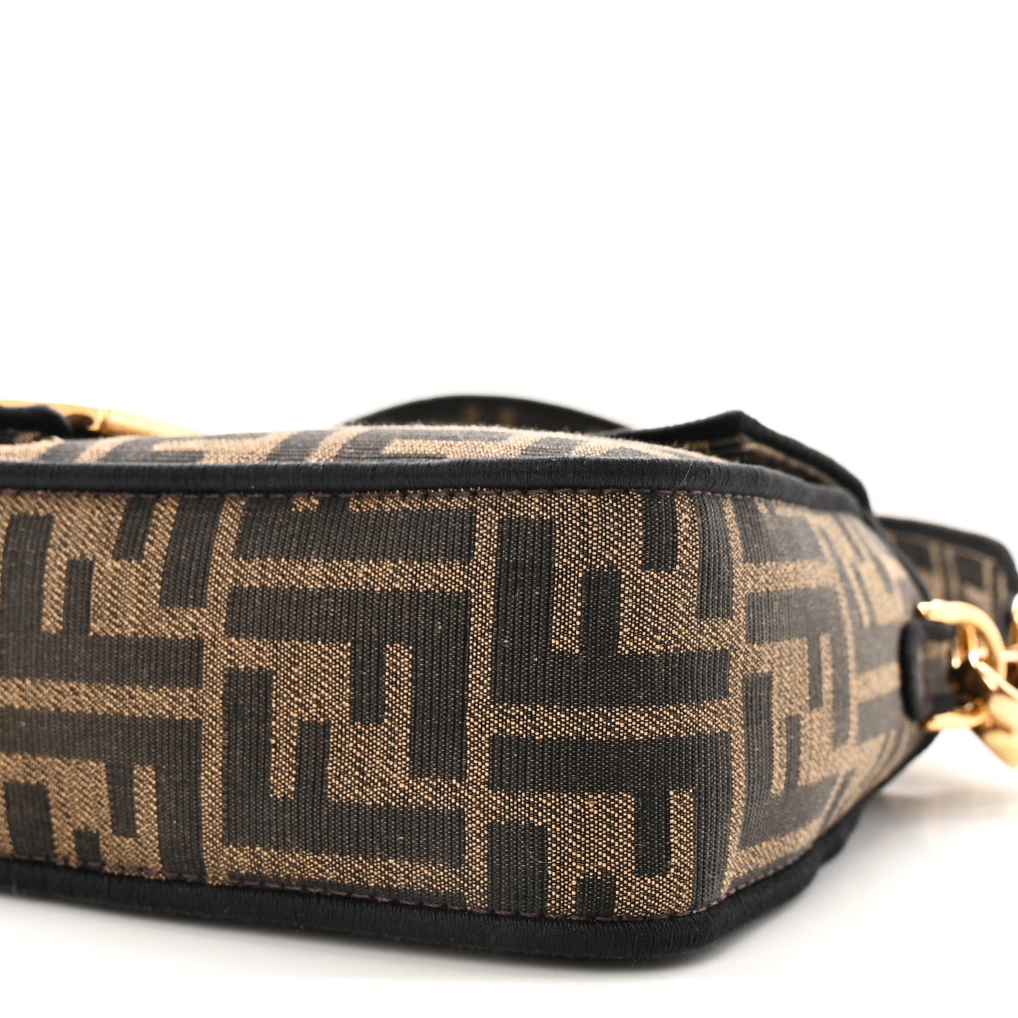 Fabric Jacquard FF 1974 Medium Baguette Tobacco Moro Black