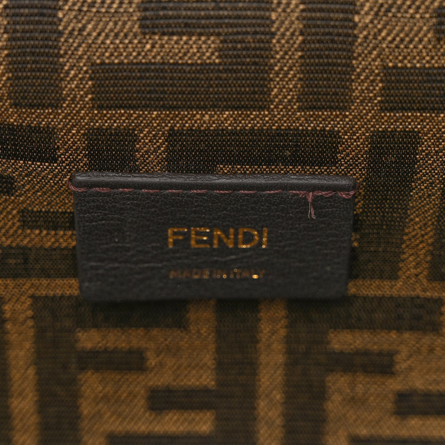 Shiny Nappa Small Fendi First Caramello