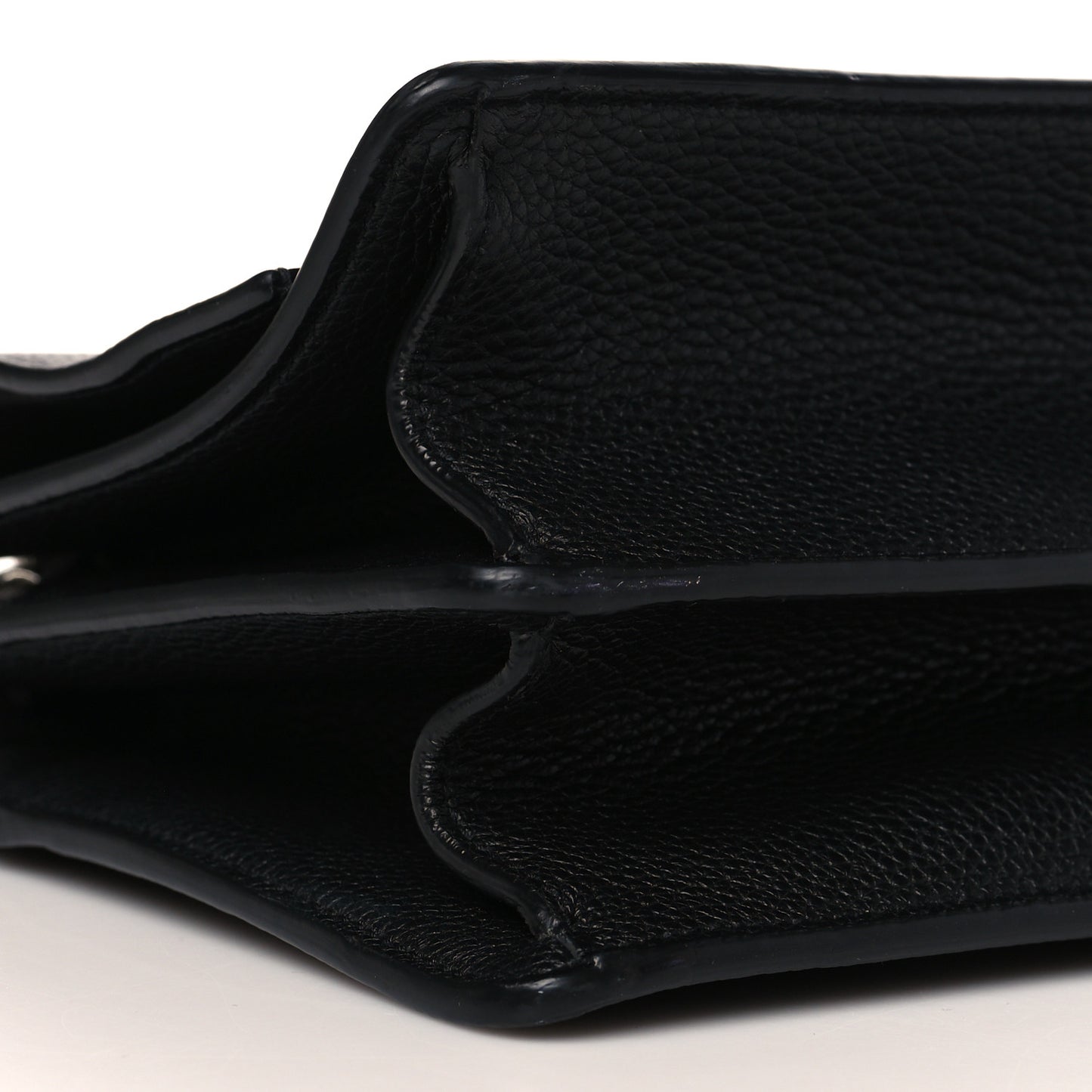 Grained Calfskin Medium Monogram Sunset Crossbody Black