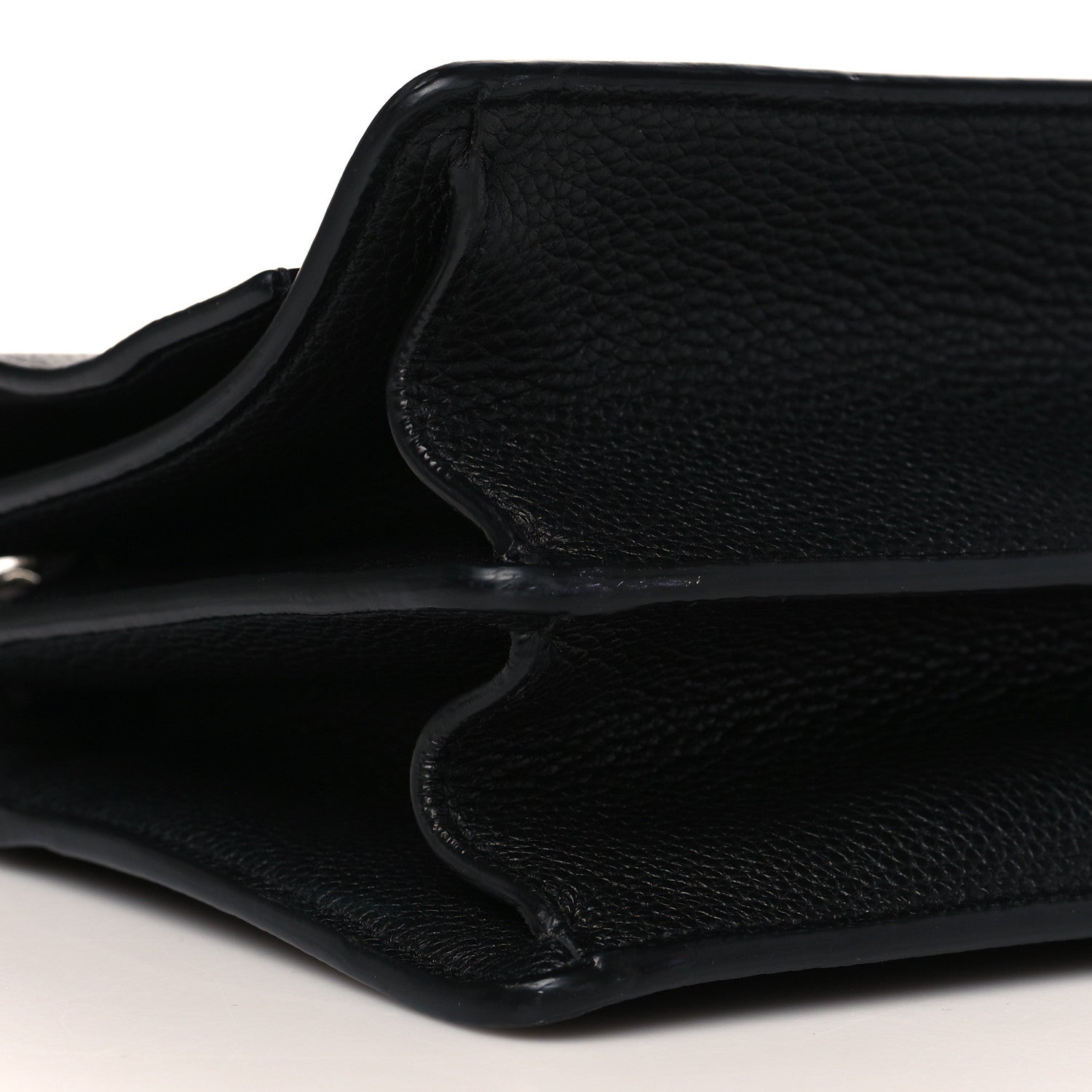 Saint Laurent Grained Calfskin Medium Monogram Sunset Crossbody Black 8 of 9