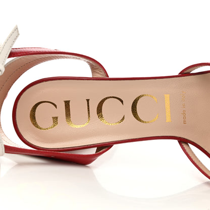 Gucci Malaga Kid Platform Sandals 37.5 Red 7 of 7