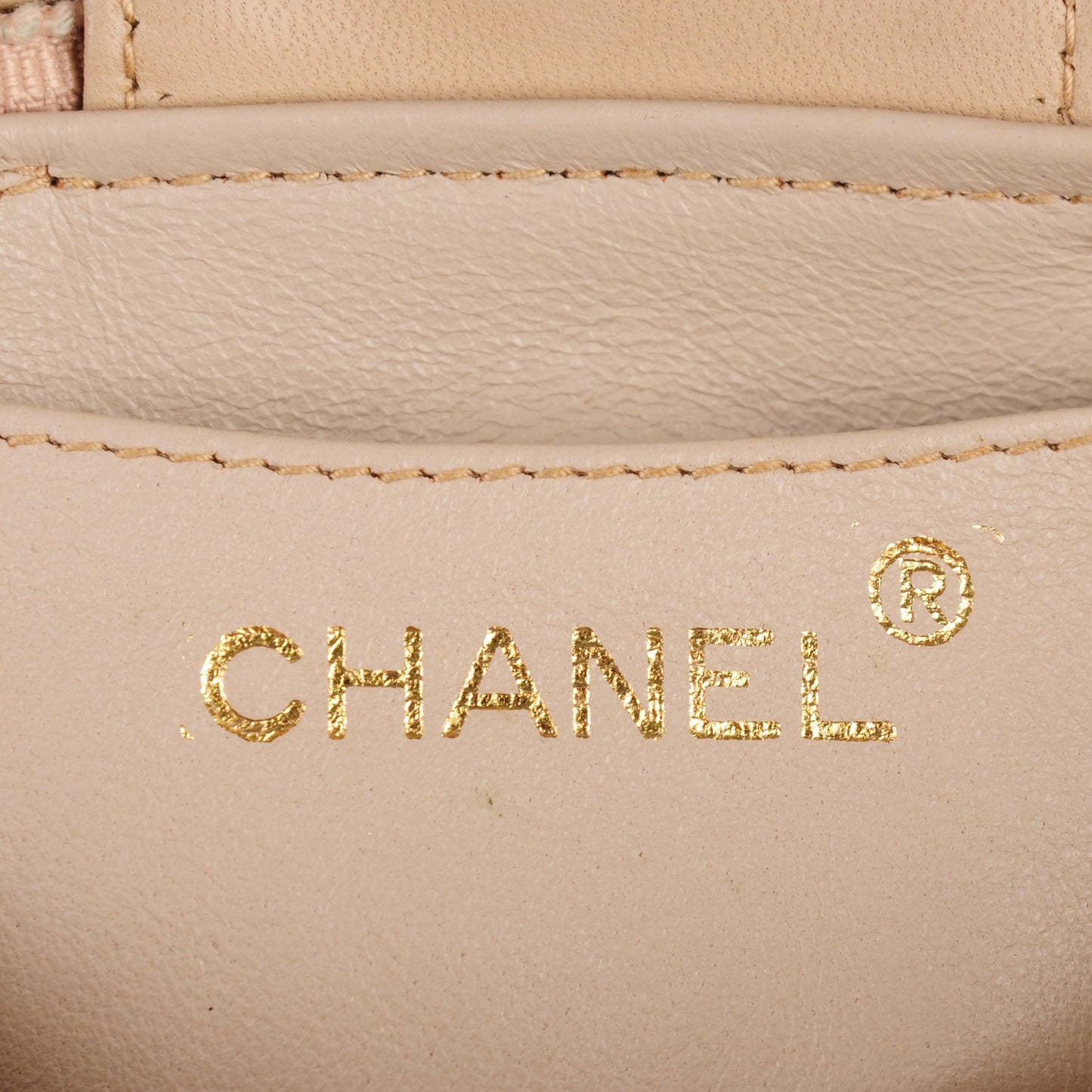 Lambskin CC Tassel Shoulder Bag Beige Clair