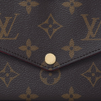 Louis Vuitton Monogram Pochette Felicie Chain Wallet Fuchsia 11 of 12