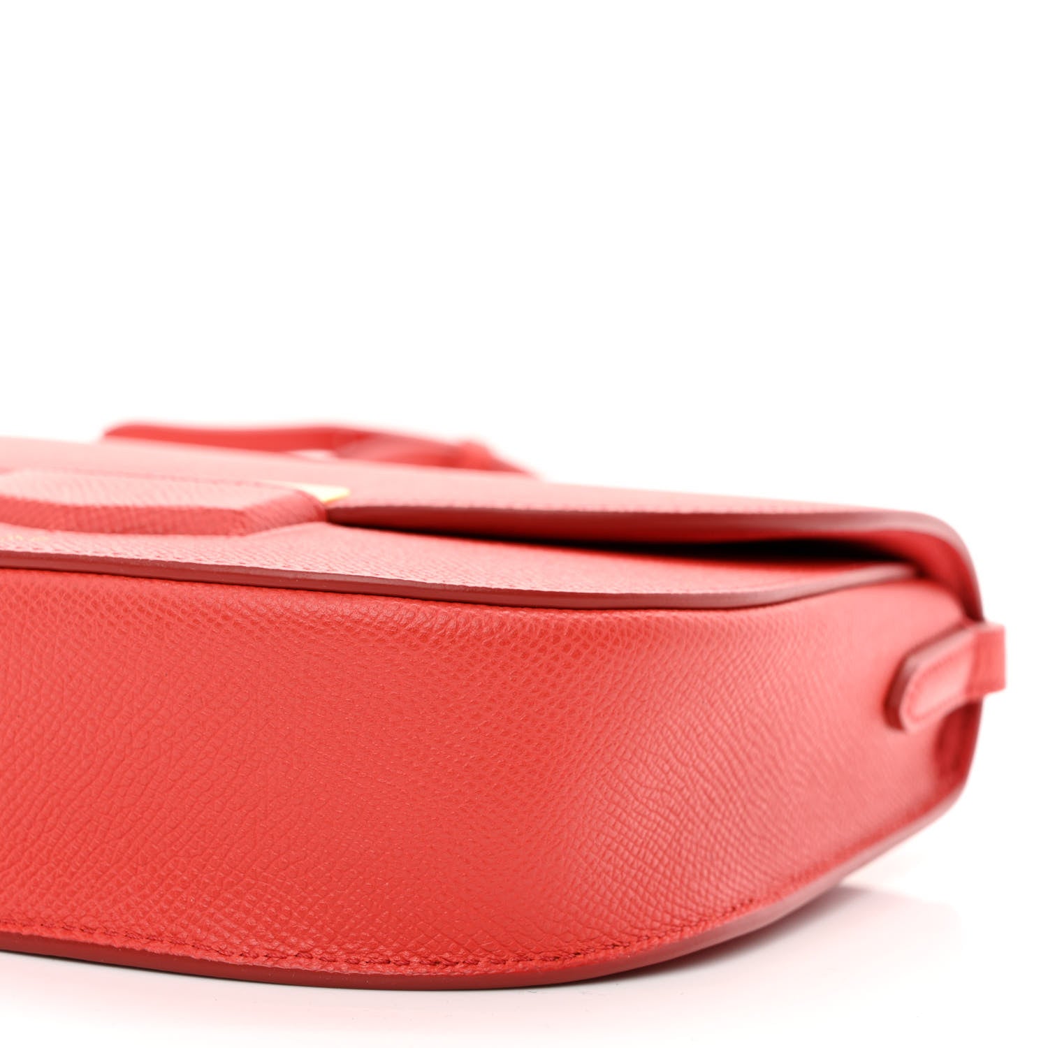 Celine Grained Calfskin Small Trotteur Coquelicot 9 of 9