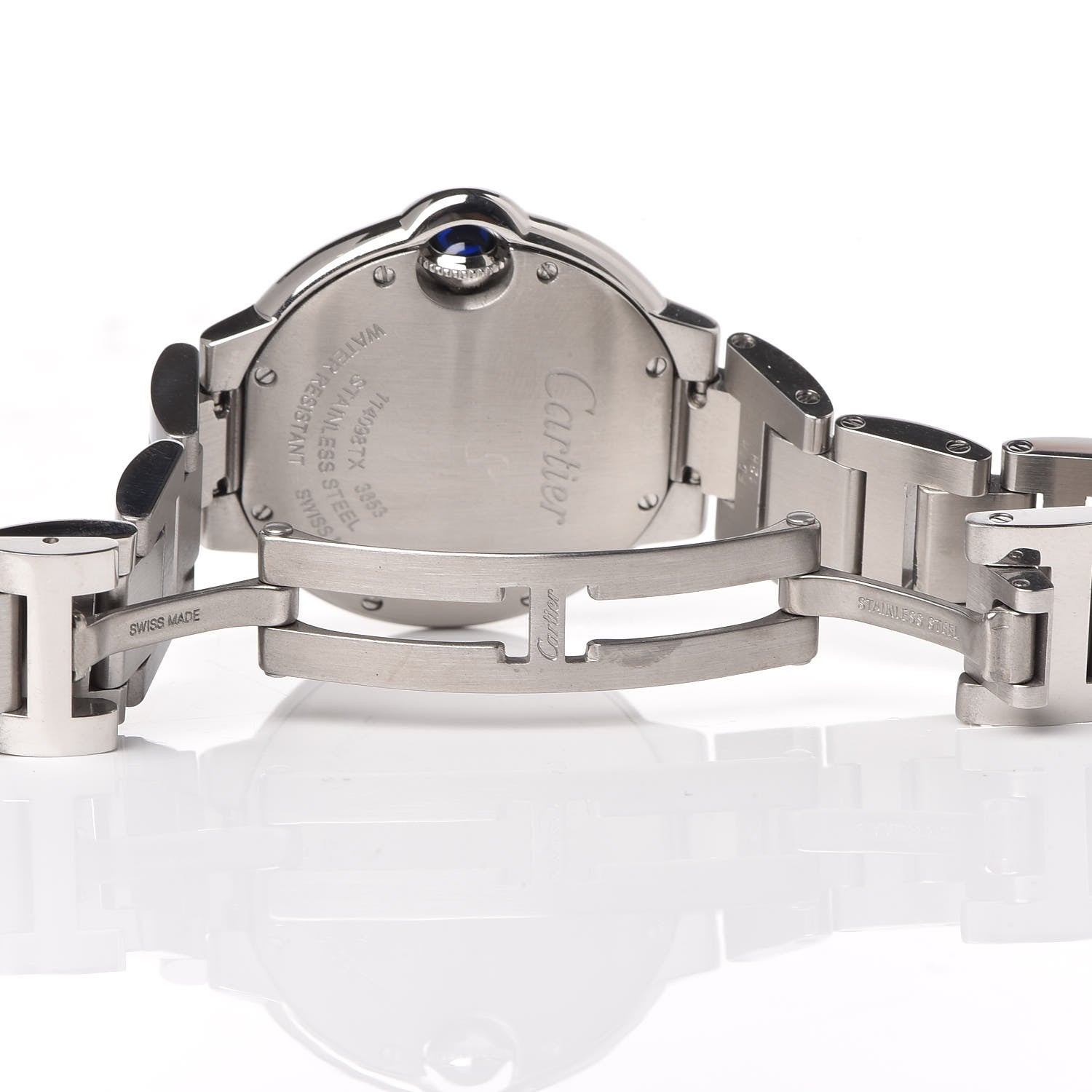 Cartier Stainless Steel 33mm Ballon Bleu De Quartz Watch 6 of 7