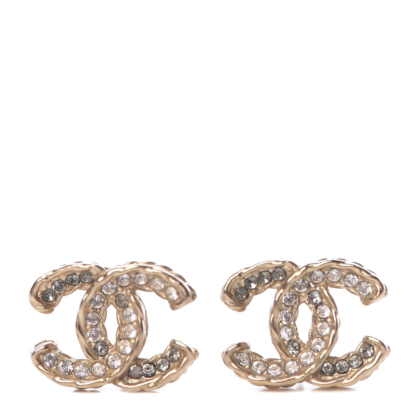 Crystal CC Earrings Gold