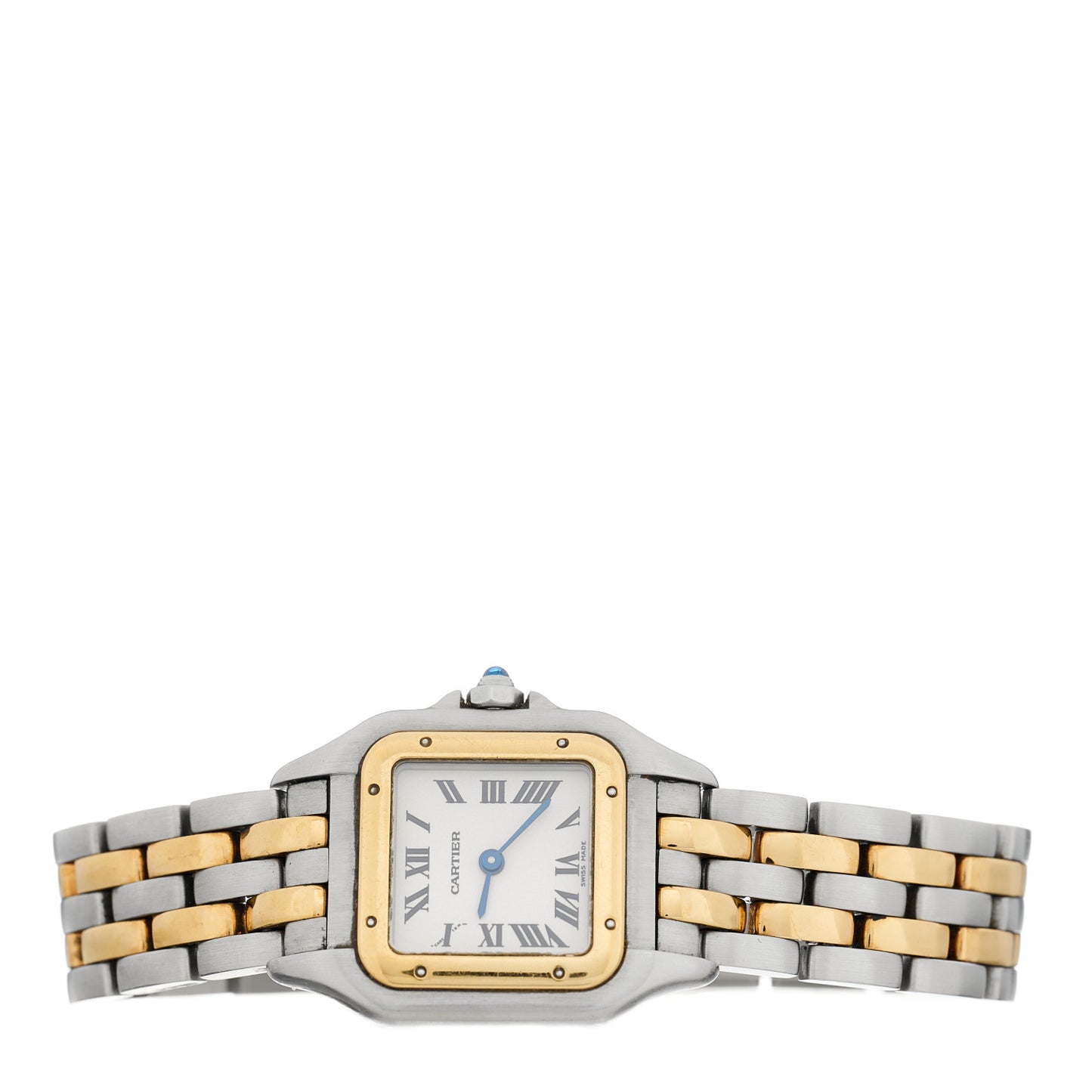 Stainless Steel 18K Yellow Gold 22mm Panthere Quartz Watch