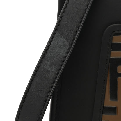 Fendi Vitello Century F is Fendi FF 1974 Embossed Small Runaway Satchel Black Maya 12 of 12