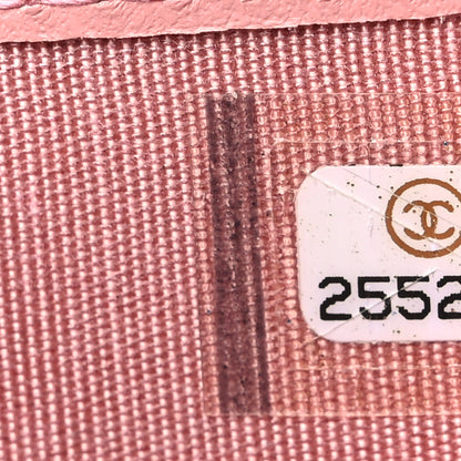 Chanel Caviar Quilted Boy Compact Wallet Pink 8 of 8