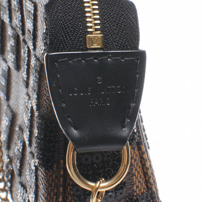 Louis Vuitton Damier Paillettes Mini Pochette Accessories Black 5 of 8