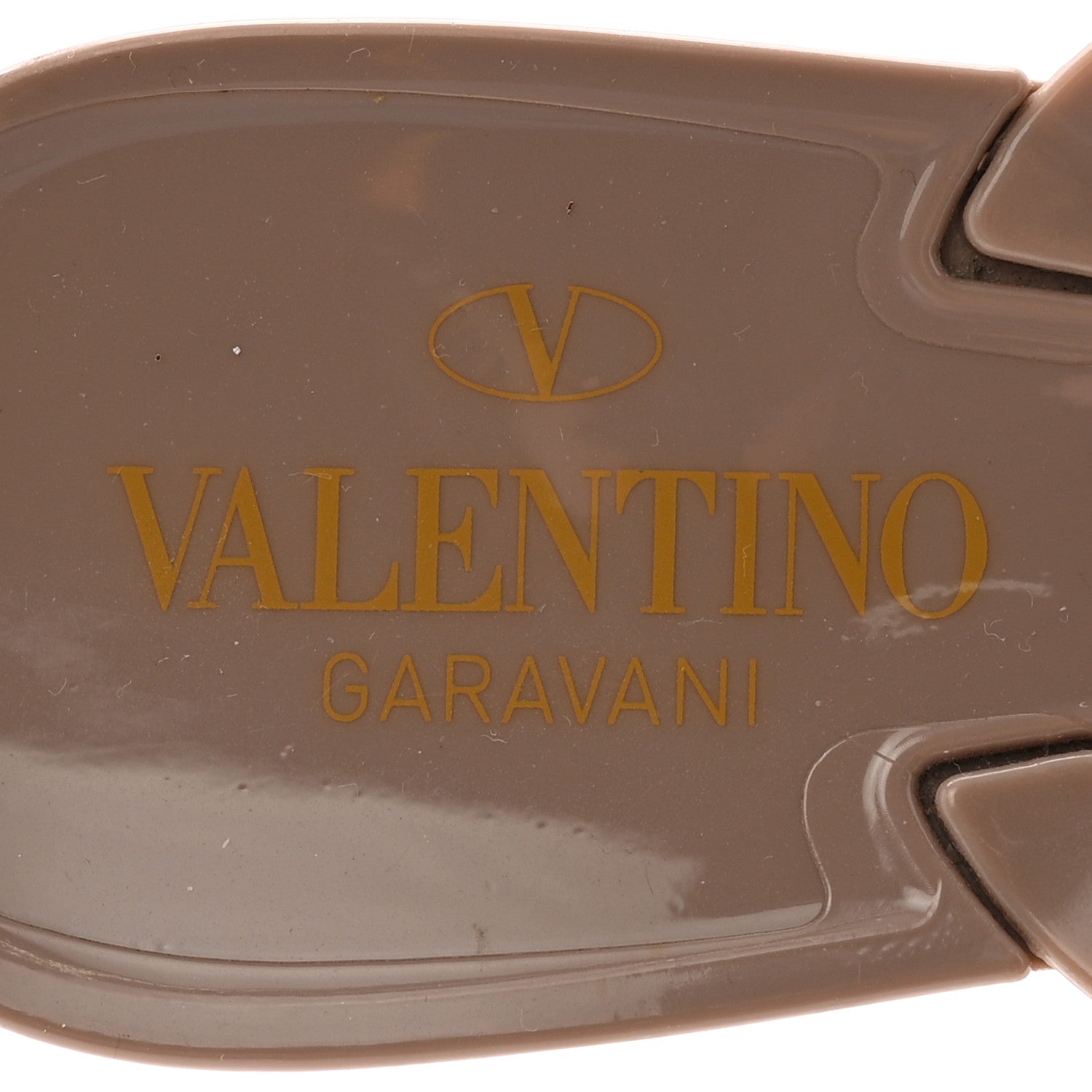 Valentino Garavani PVC Jelly Rockstud Bow Thong Sandals 41 Poudre 8 of 8