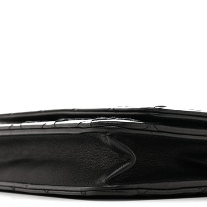 Chanel Calfskin Whipstitch Wallet On Chain WOC Black 11 of 11