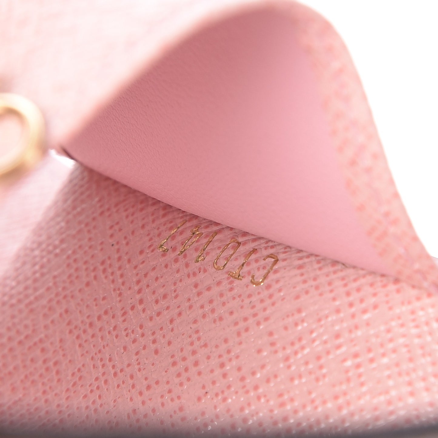 Damier Ebene Multicles 6 Key Holder Rose Ballerine