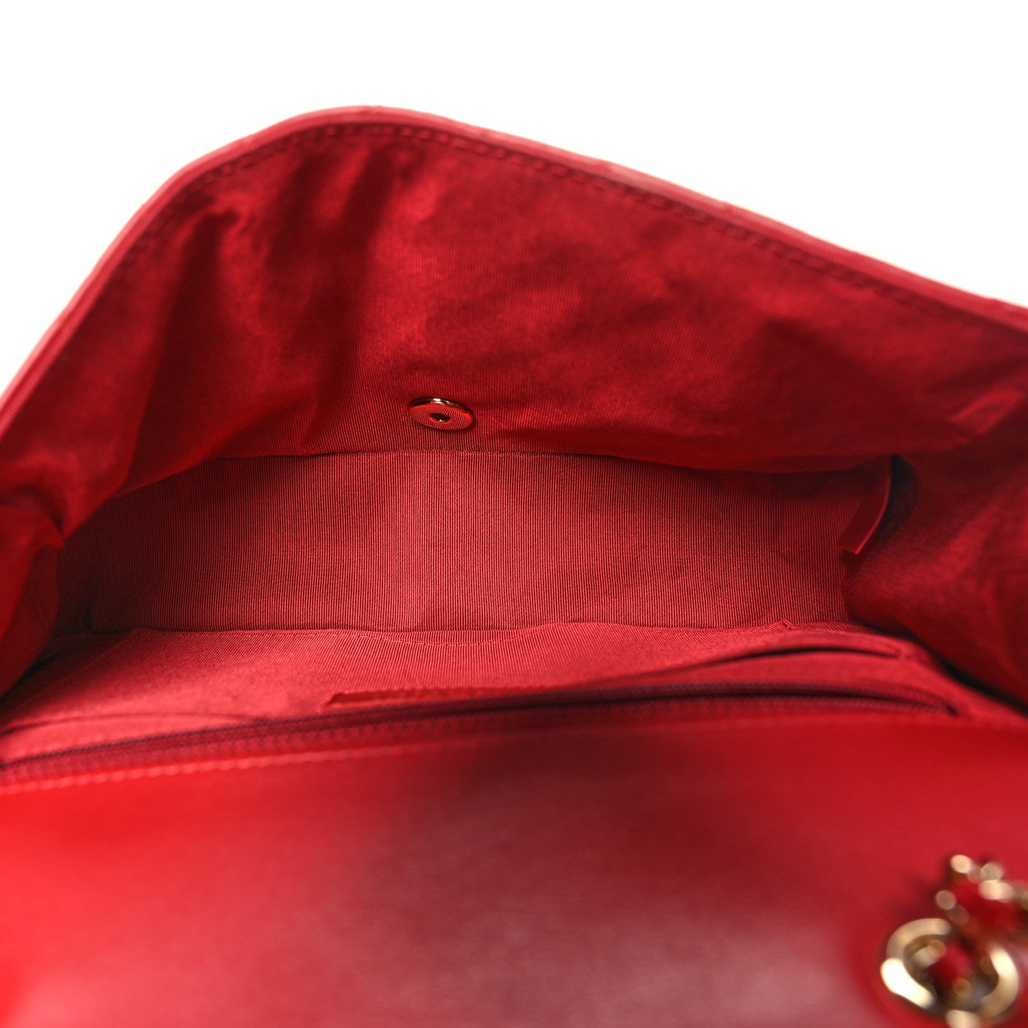 Chanel Calfskin Chevron Quilted Mini Statement Flap Red 5 of 11