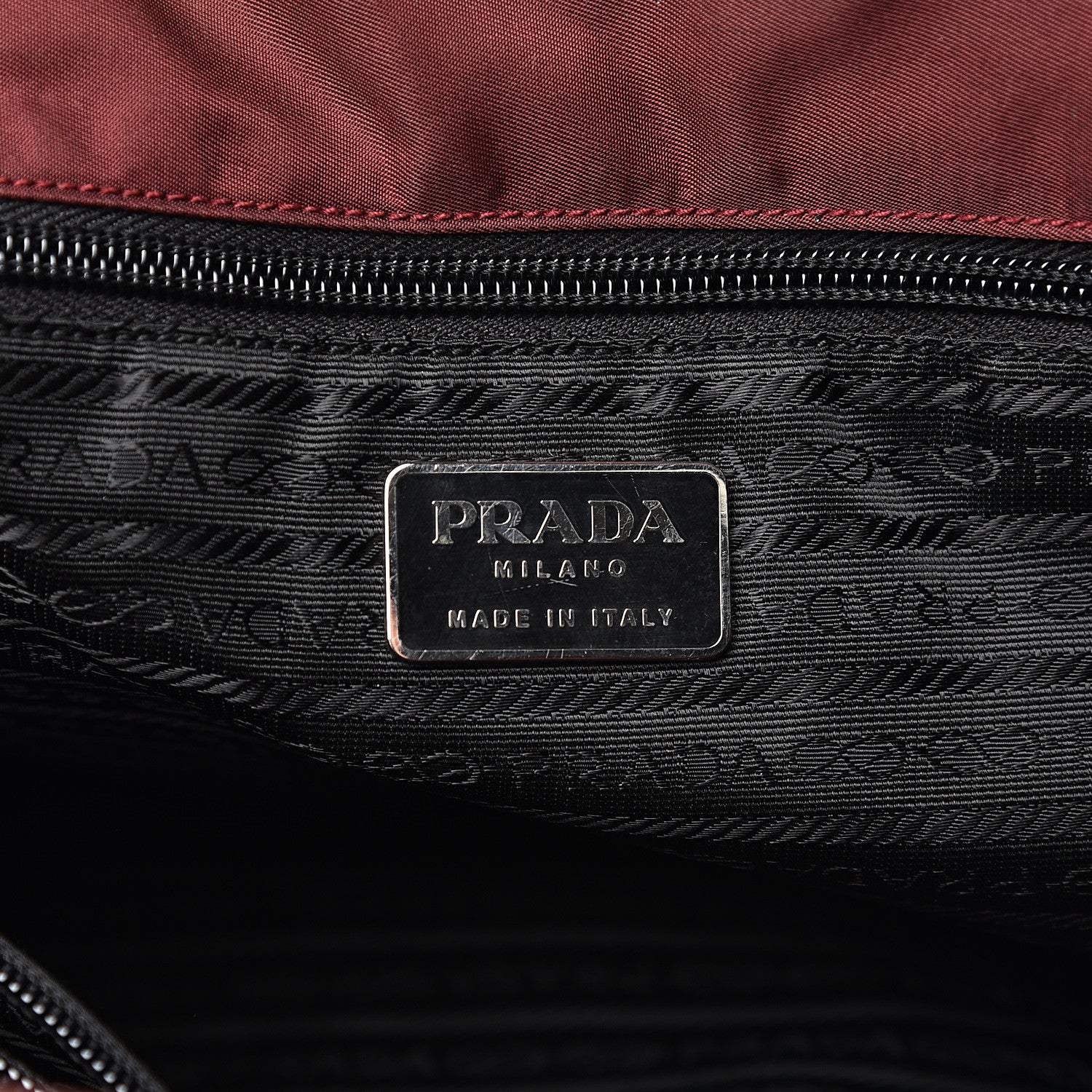 Prada Tessuto Nylon Tote Bordeaux 5 of 16