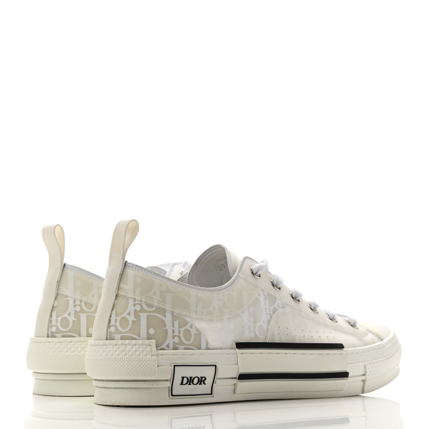 Canvas Oblique Walk'N'Dior Low Top Sneakers 42 White