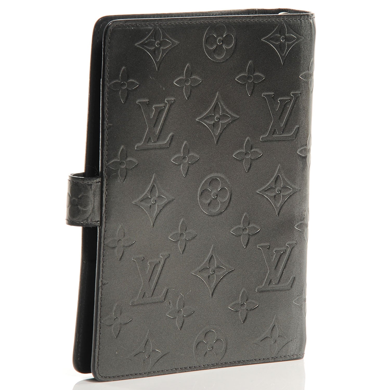 Louis Vuitton Mat Monogram Medium Ring Agenda Black 3 of 7