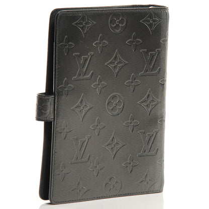 Louis Vuitton Mat Monogram Medium Ring Agenda Black 3 of 7