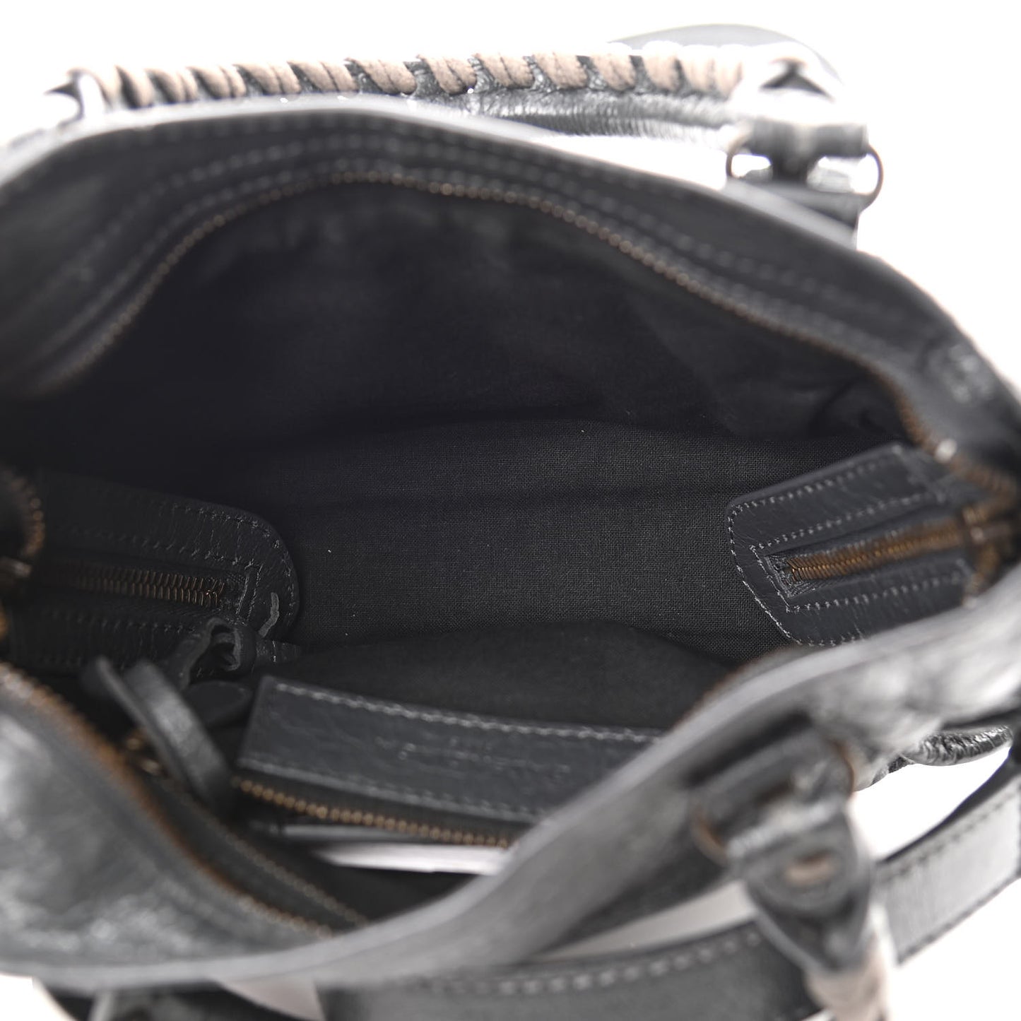Agneau Giant 12 Gunmetal Hardware Mini City Gris Fossile