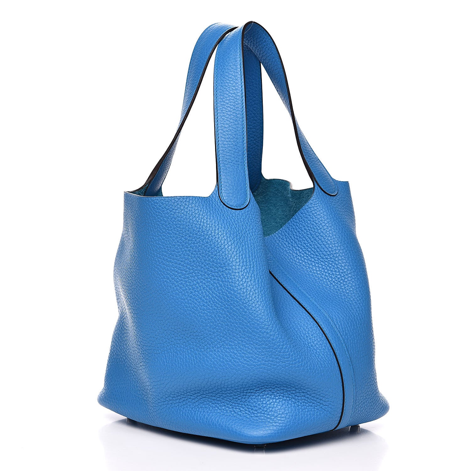 Hermes Taurillon Clemence Picotin Lock 22 MM Bleu Zanzibar 3 of 12