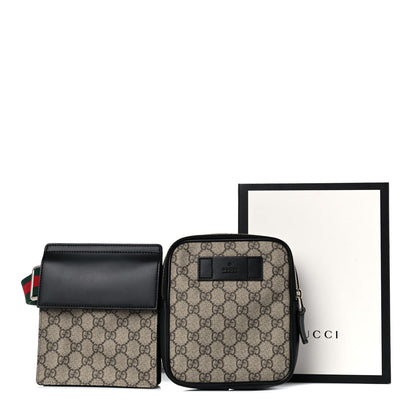 Gucci GG Supreme Monogram Web Belt Bag Black 16 of 16