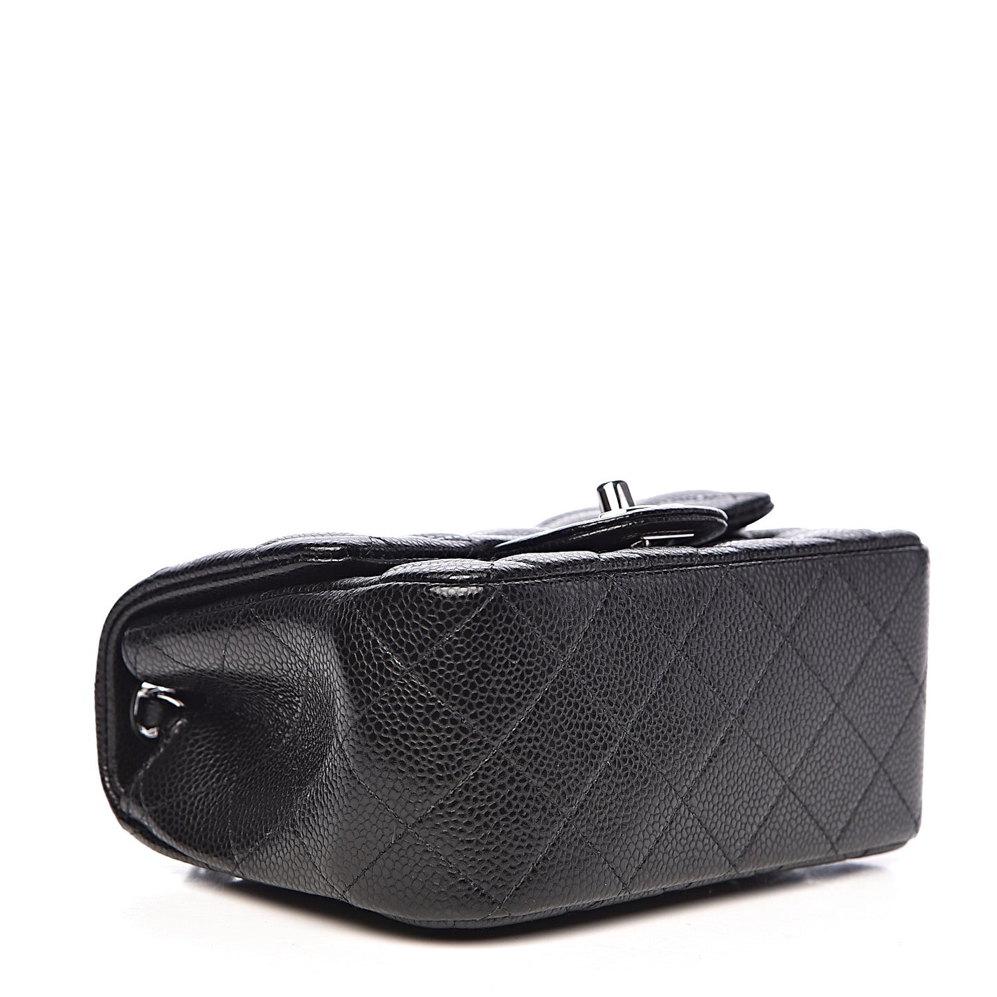 Caviar Quilted Mini Square Flap Black