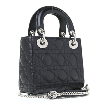 Christian Dior Lambskin Cannage Mini Lady Dior Black 2 of 4