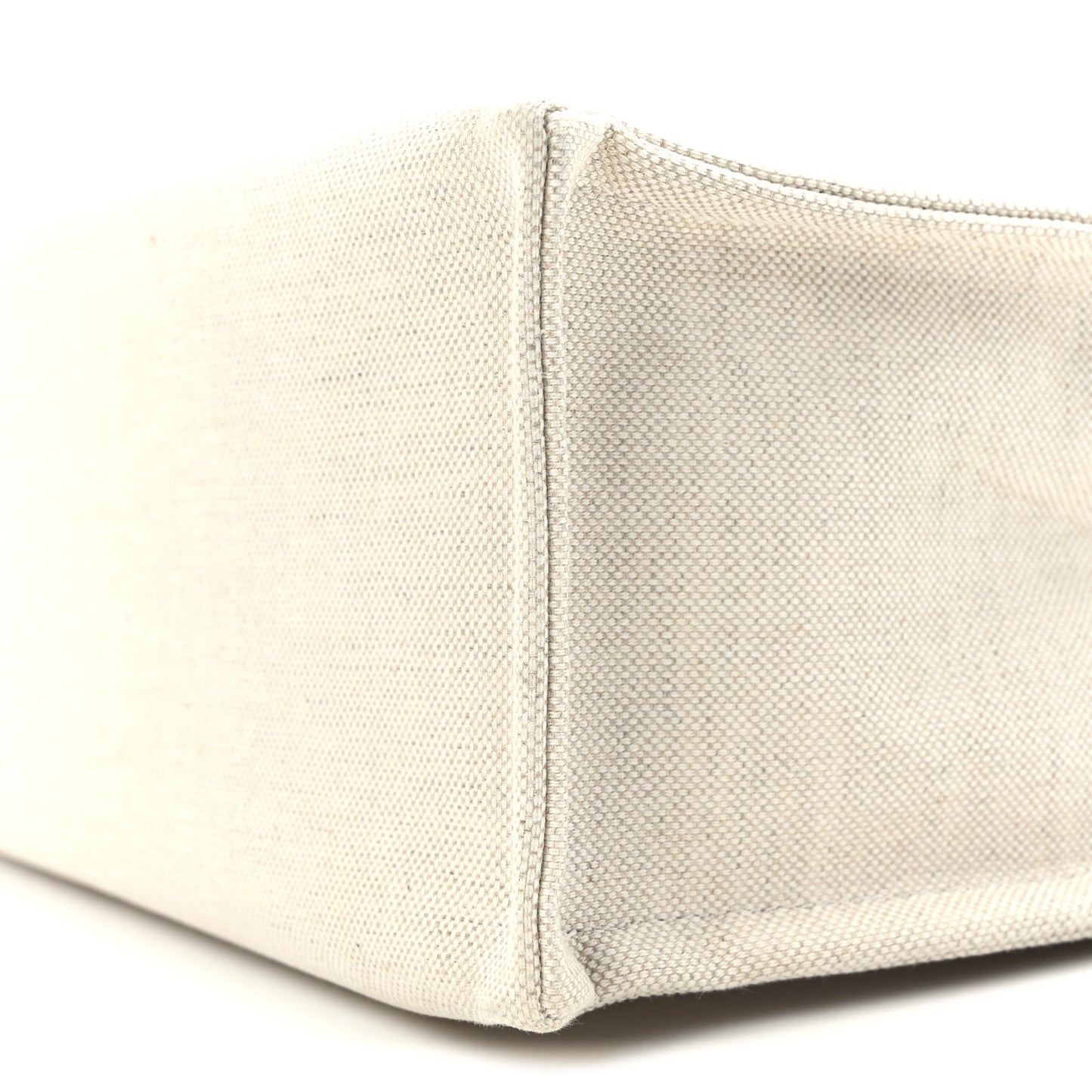 Canvas Calfskin Logo Print Medium Tote Bag Green