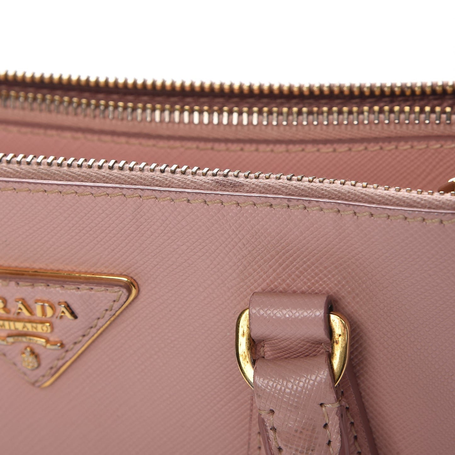 Saffiano Mini Galleria Double Zip Tote Orchidea