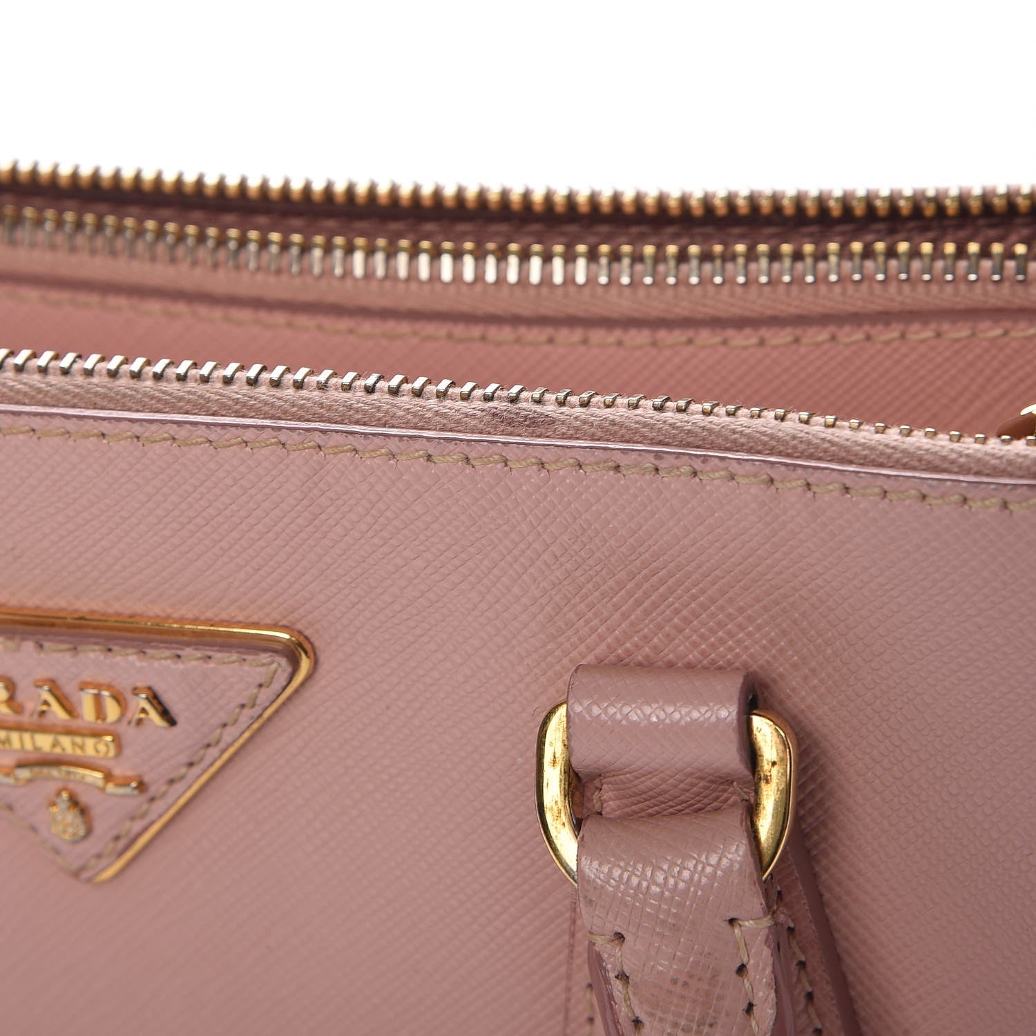 Prada Saffiano Mini Galleria Double Zip Tote Orchidea 9 of 19