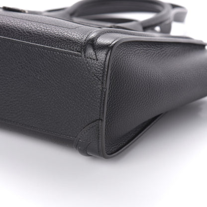 Celine Drummed Calfskin Nano Luggage Black 8 of 11