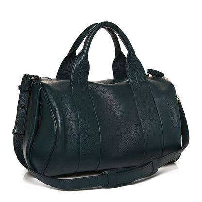 Alexander Wang Pebbled Lambskin Rocco Dark Argon Pale Gold Hardware 3 of 9
