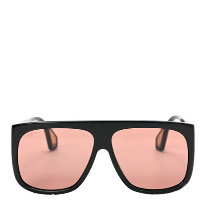 Gucci Acetate Shield Sunglasses GG0467S Black 2 of 7