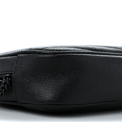 Saint Laurent Grain De Poudre Matelasse Monogram Mini Lou Camera Bag Black 7 of 8