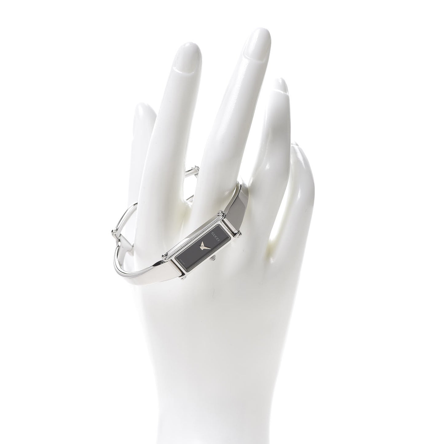 Stainless Steel 12mm 1500L Horsebit Quartz Watch Black