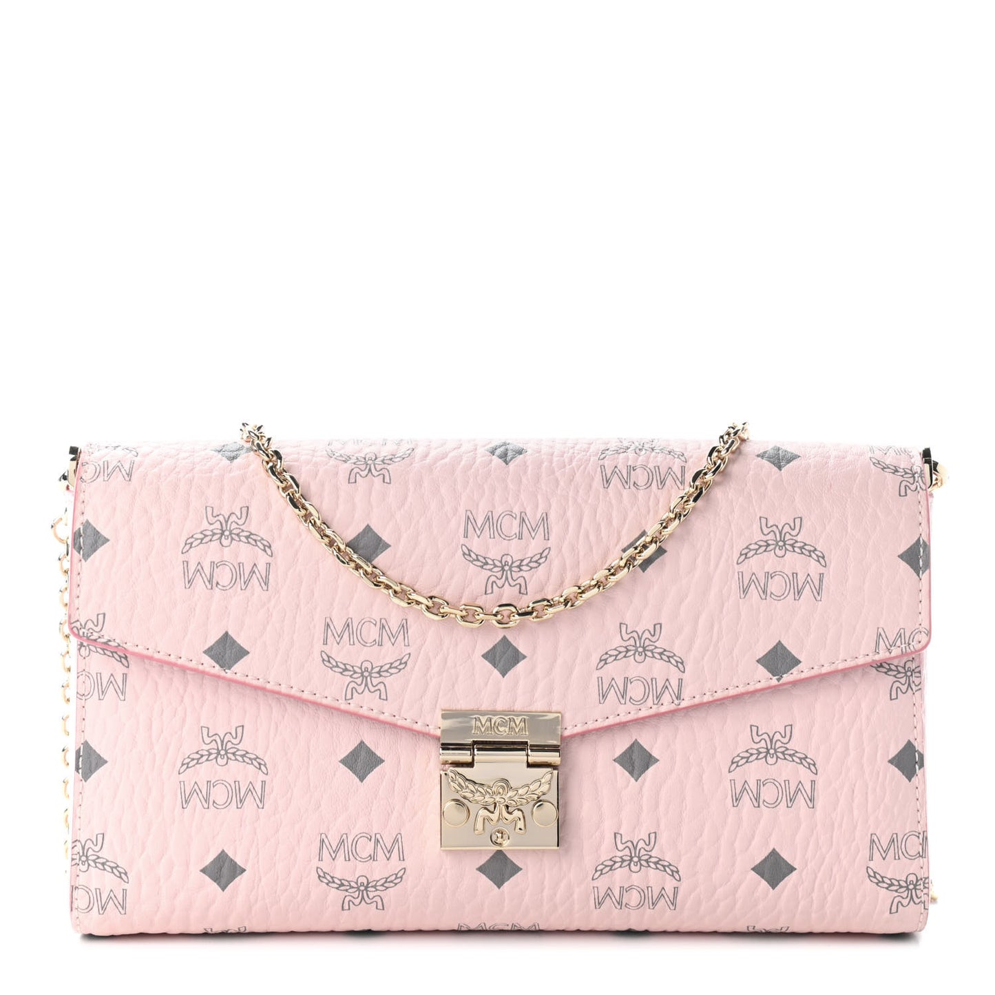Visetos Large Patricia Wallet On Chain Soft Pink