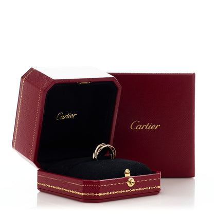 Cartier 18K Pink Yellow White Gold Small Trinity Ring 50 5.25 6 of 6