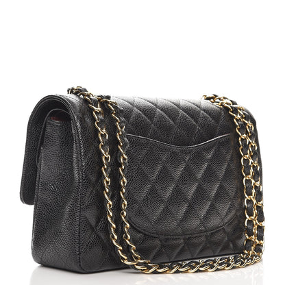 Chanel Caviar Quilted Medium Double Flap Black 4 of 9