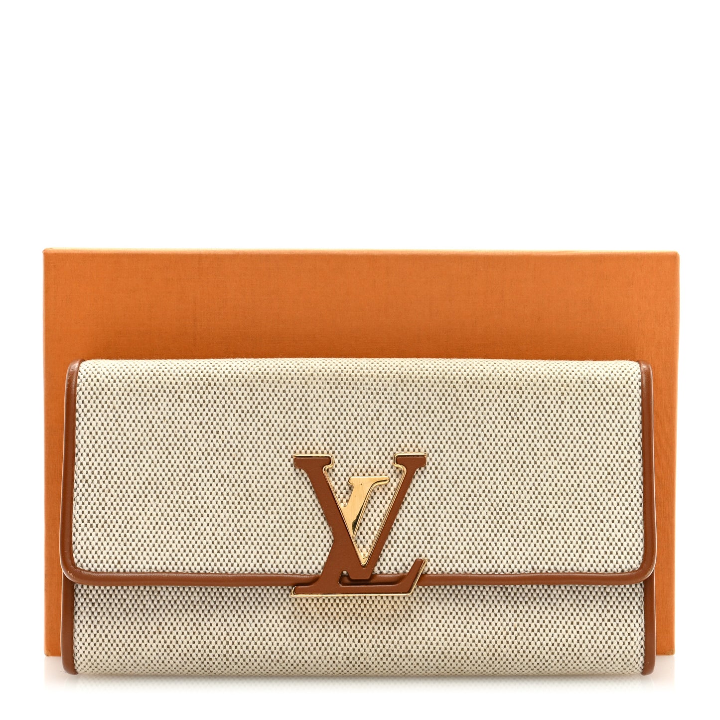 Canvas Taurillon Capucines Capucines Wallet Caramel