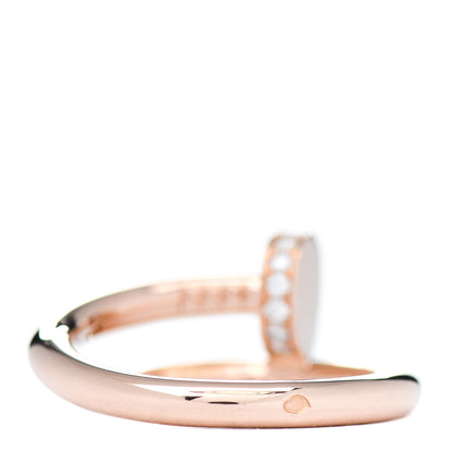 Cartier 18K Pink Gold Diamond Juste Un Clou Ring 52 6 3 of 4