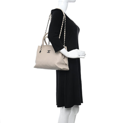 Chanel Grained Vegetal Calfskin Small Urban Shopping Tote Beige 2 of 11