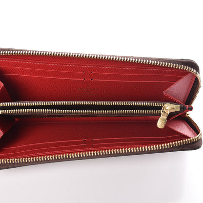 Louis Vuitton Damier Ebene Clemence Wallet Cherry 5 of 6