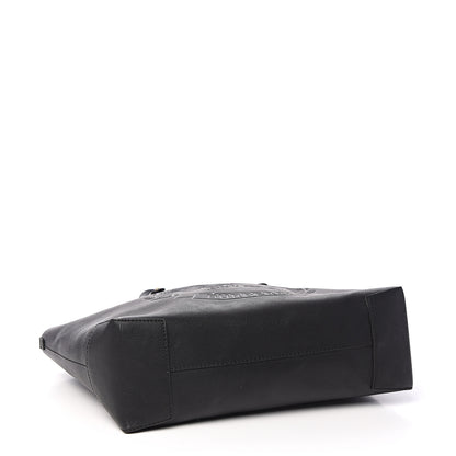 Burberry Calfskin Crest Embossed Small Tote Black 3 of 13